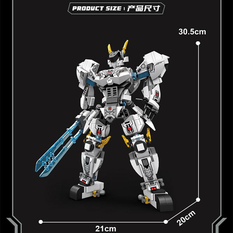 2 in 1 Panda Tier Bausteine Superheld Mecha Krieger DIY Verwandlungsroboter Weihnachtsgeschenk für Jungen Mädchen Kinder Spielzeug