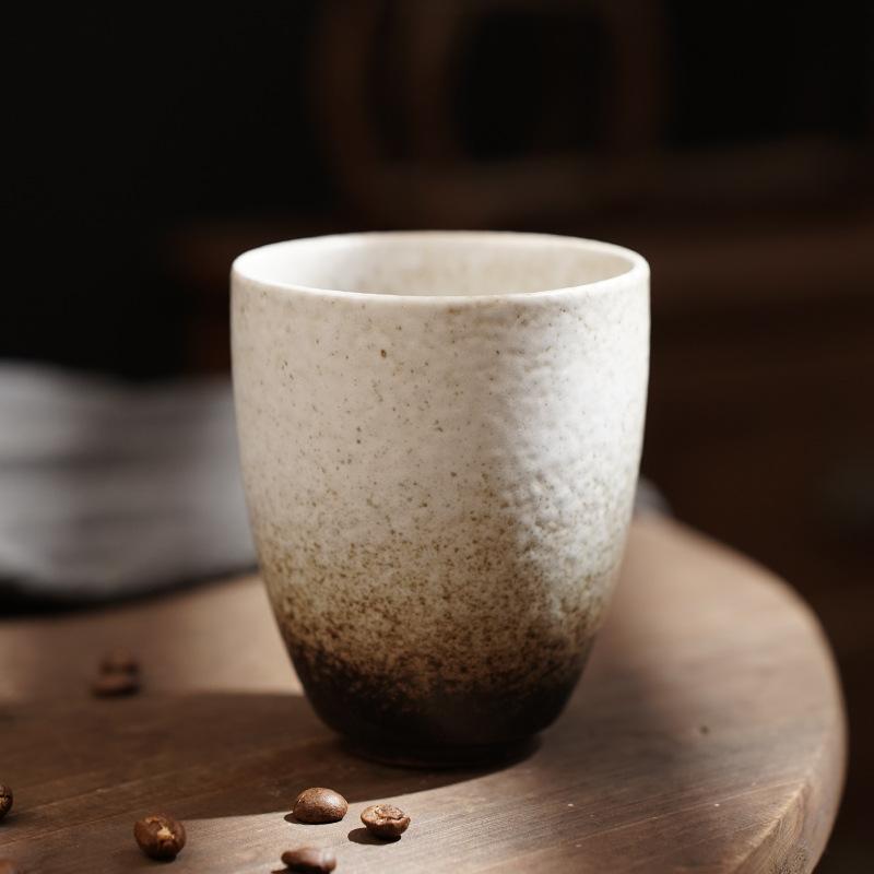 Ρετρό πήλινη κούπα καφέ διασυνοριακή δημιουργική ιαπωνικό σπίτι κούπα latte κούπα latte μεσαίο και αρχαίο κεραμικό φλιτζάνι τσαγιού ποτήρι νερού