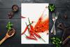 GLASS CUTTING BOARD 35x52 Chili
