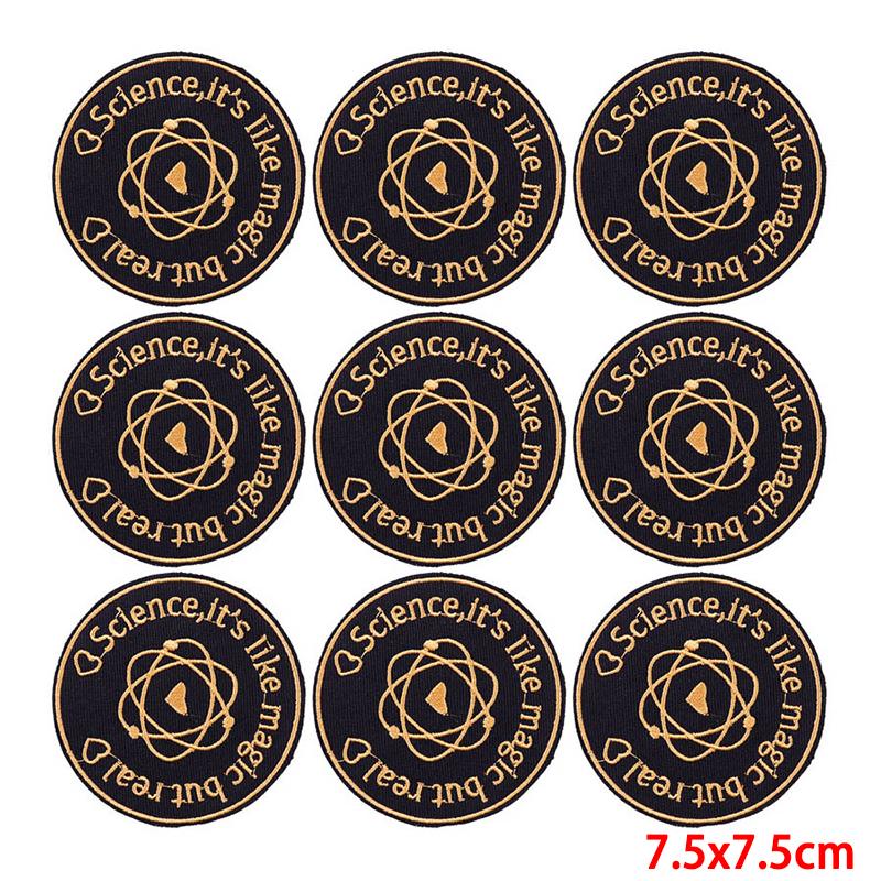 10 Pcs/lot Wholesale Embroidery Patch Iron On Patches For Clothing Patches On Clothes Jackets Decor Applique Sew Supplies