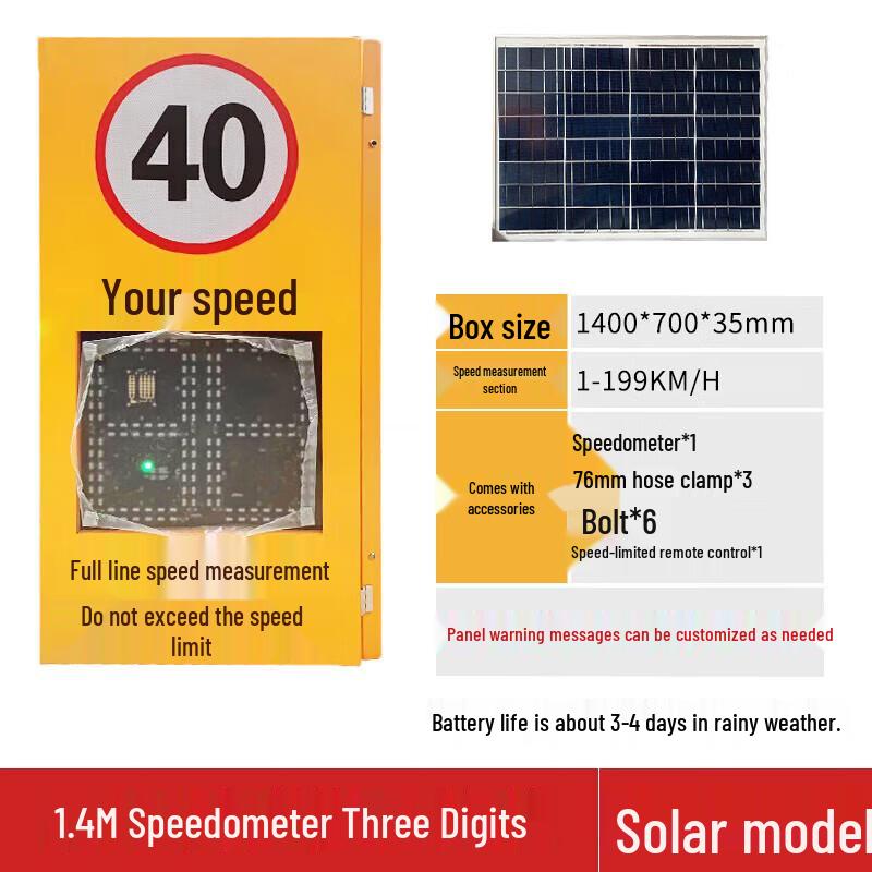 Shijimiao Radar Speedometer and Display Signs (CN Version)
