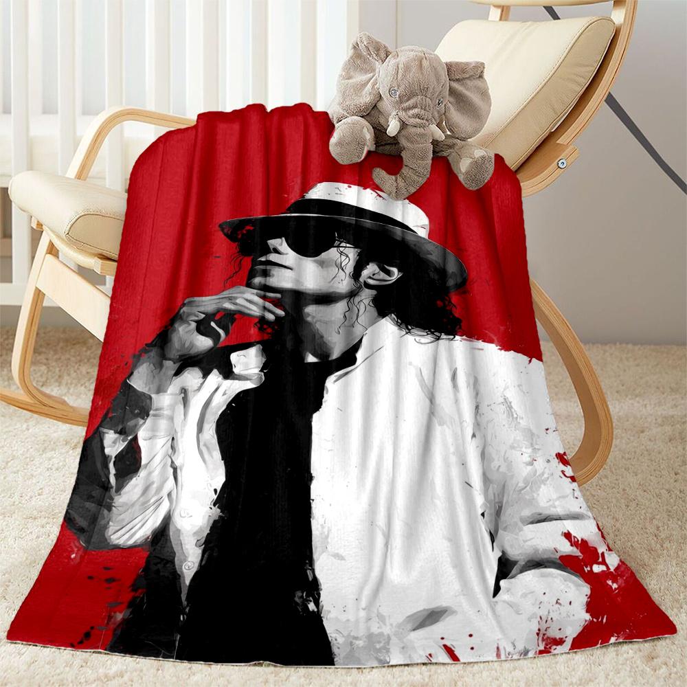 Michael Jackson Mj Iconic Style Blanket Soft Warm Cozy Perfect For Office Seaside Sofa Four Seasons Multipurpose Digital Print Best Holiday Gift For F