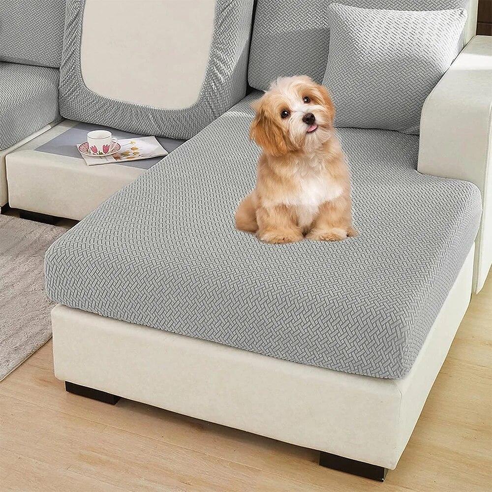 Huse elastice pentru canapea, culoare solidă, jacquard, pernă de canapea, huse pentru scaun, huse detașabile pentru canapea în formă de L, sufragerie, animale de companie, acasă pentru copii