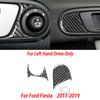 Carbon Fiber Side Air Vent Dashboard Center Console Gear Shift Panel Car Interior Accessories Sticker For Ford Fiesta 2011-