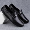 Chaussures Plates pour Hommes en Cuir Véritable Mode Respirantes Mocassins à Enfiler Chaussures d'Été Nouvelles Chaussures de Conduite pour Hommes Mocassins Confortables pour Hommes