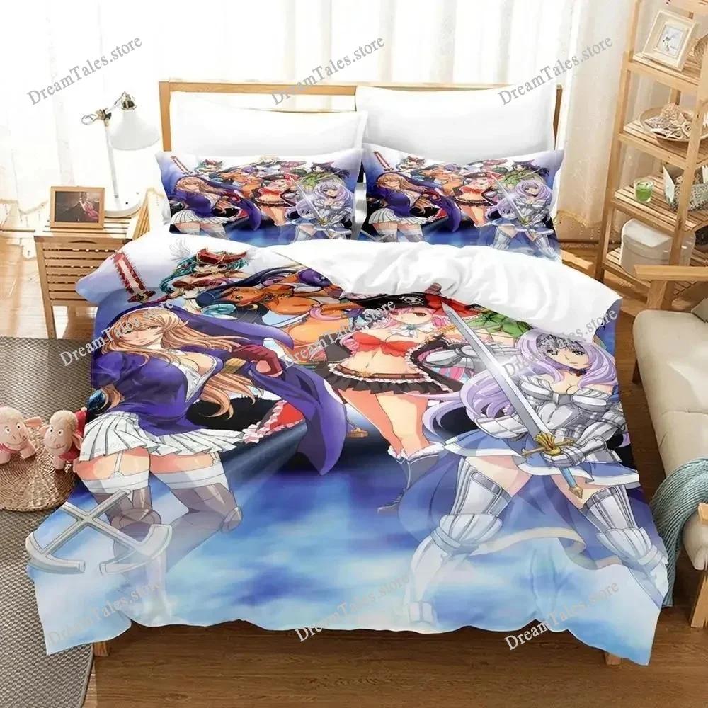 Queen Blade Bedding Set Japan Anime Cartoon Duvet Cover Set Comforter Bedspread Linen Twin Single Size Printed Home Textile