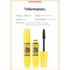 1PC popular yellow fat mascara waterproof, slender, curled and dense, natural and long-lasting, non-smudging