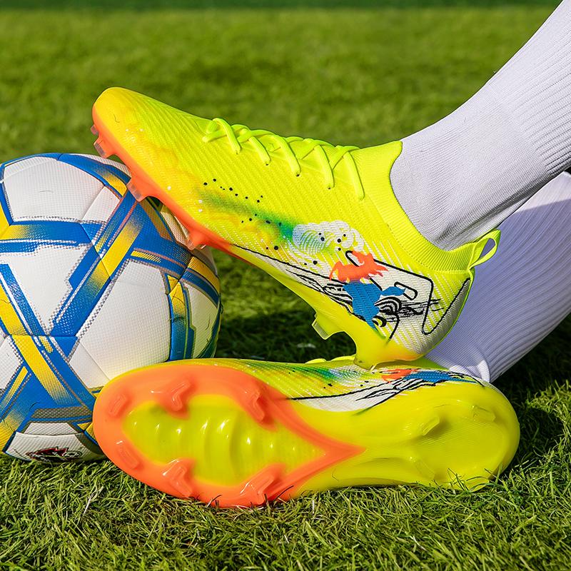 High Top Football Boots Men Soccer Shoes Professional Football Field Cleats Teenager's Athletic Sneakers Football Training