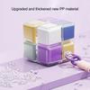 Cube Pill Box with Lanyard Portable 8-Cell Medicine Box Sealed Pill Dispenser Cube 7 Days A Week for Travel Work Daily Outings