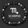 Bracciale da Uomo in Pietra Vulcanica Naturale Bracciale 12 Segni Zodiacali Vergine Capricorno Toro Acquario Sagittario Cancro Ariete