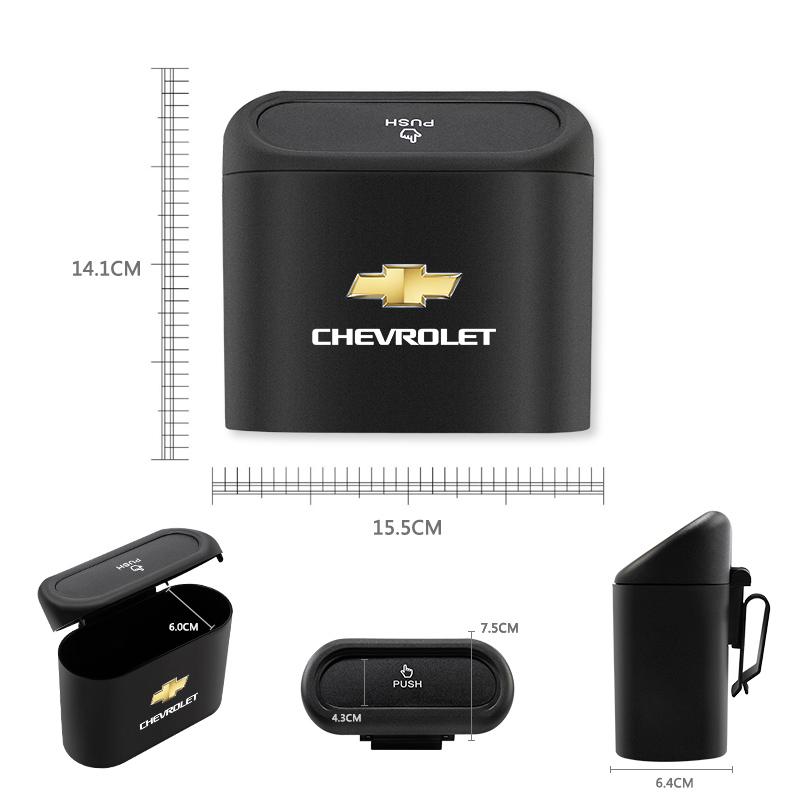 Multifunction In-vehicle Trash Can Storage Bucket Accessories For Chevrolet Cruze Silverado Corvette Camaro Captiva Suburban SS