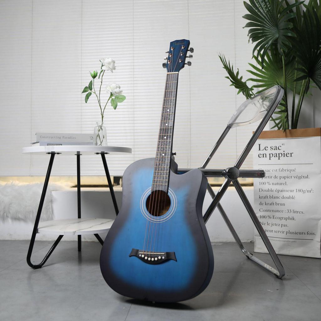 38-Inch Folk Guitar for Beginners - Popular Practice Guitar with Large Stock Available