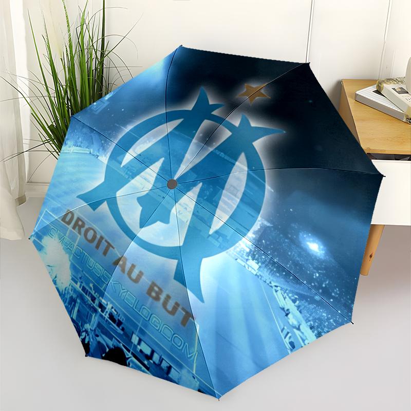 Marseille Print Automatic Umbrella, 8 Rib Iron Frame, Plastic Handle, Suitable for Outdoor Travel &Daily , Ideal Gift