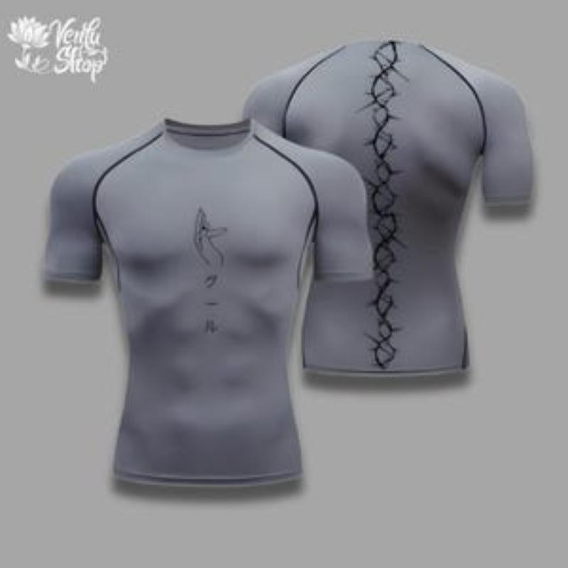 Kompressionsshirt | Tokyo Ghoul, Anime, Fitnessstudio, Sportbekleidung, Anime-Shirt, Muskelshirt, Kompressionsshirt
