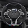 NGH2  C200 E200 New For Mercedes Benz Car Suede Carbon fiber Anti-slip Steering Wheel Cover For Mercedes-Benz A B C E V R-Class C43 CL