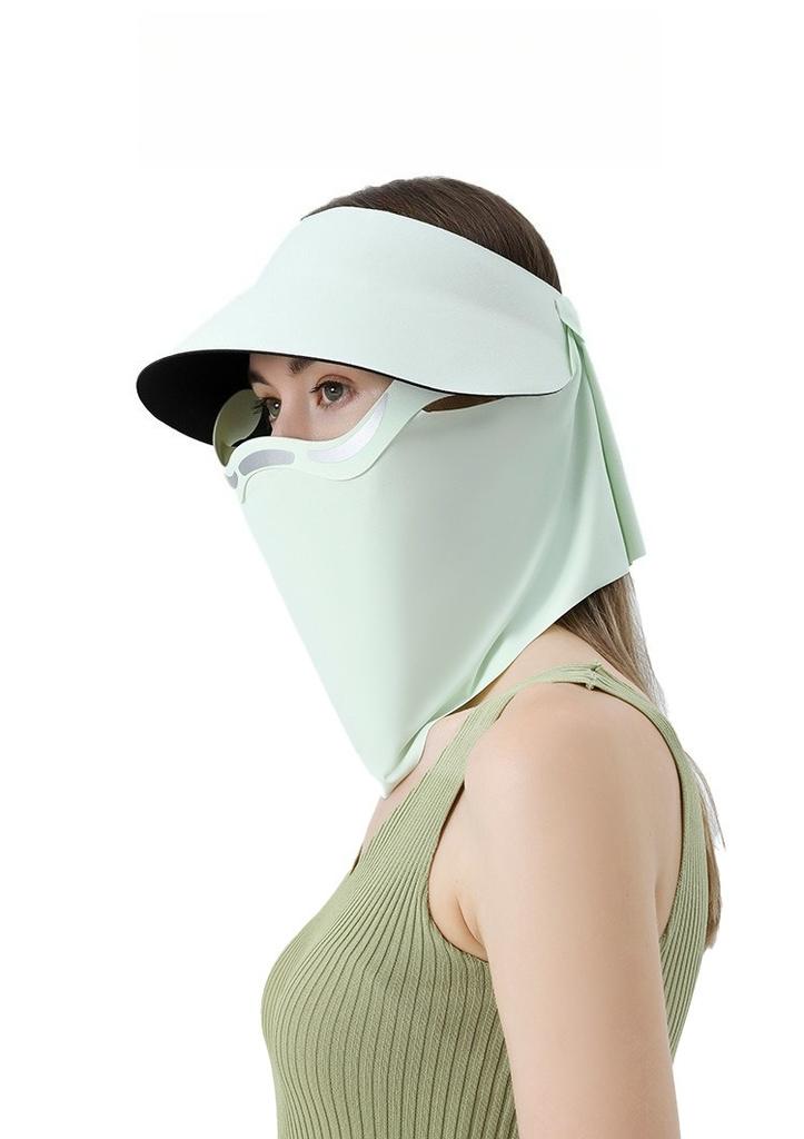 Nylon Neck Protection Sun Hat for Women Outdoor Sports Sun Hat Full Face Sun Mask Neck Protection