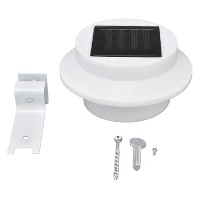 Solar Gutter Lights Outdoor 3 LED Waterproof Solar Deck Fence Lights for Stair Step Garden and Yard