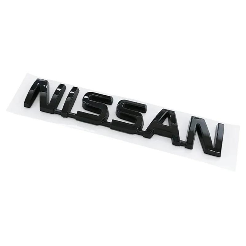 BYRDVE1 ABS Car Rear Trunk Bumper Emblem Letter Sticker for Nissan Tiida Sylphy Teana X Trail T30 Leaf T32 Almera Qashqai J10