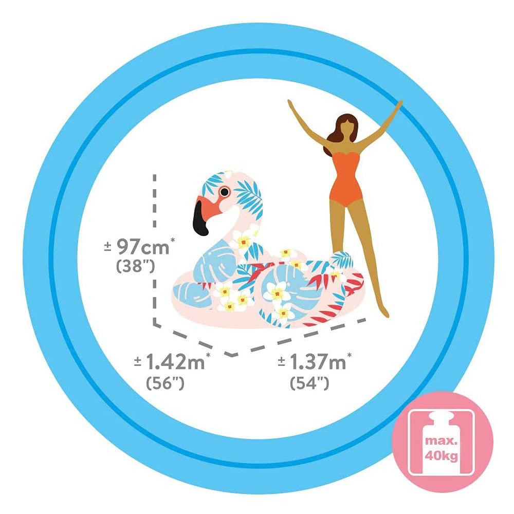 INTEX Float Mat Tropical Flamingo 142 x 137 x 97cm Japanese 57559 Ride-On [Genuine Product]