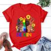 Cool Lgbt Be Kind Graphic Graphic Printed T Shirt Women Fashion Personality Short Sleeve Casual Streetwear Round Neck Shirt Tee