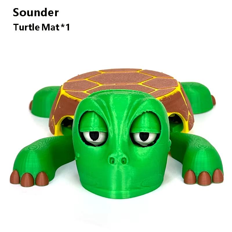 1PCS Fun Coaster Turtle Cup Pad 3d Printed Panicked Turtle Cup Mat Tea Coffee Mug Drinks Holder Home Desktop Decor Accessories