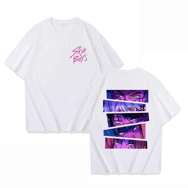 Kpop Demon Hunter Saja Boys T-shirt Unisex Harajuku O-neck Casual Anime T-Shirt Tops