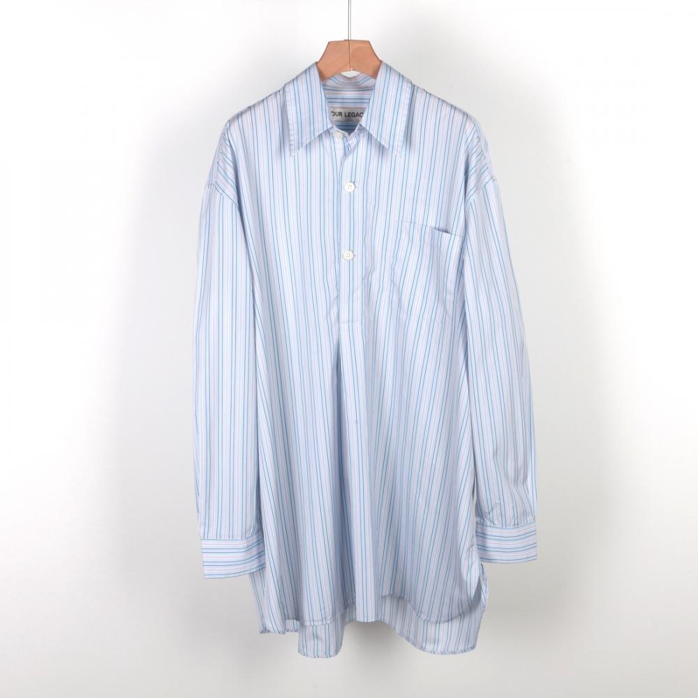 

Женская рубашка Our Legacy 23SS Popover Sonic Blue Stripe W2232PSS
