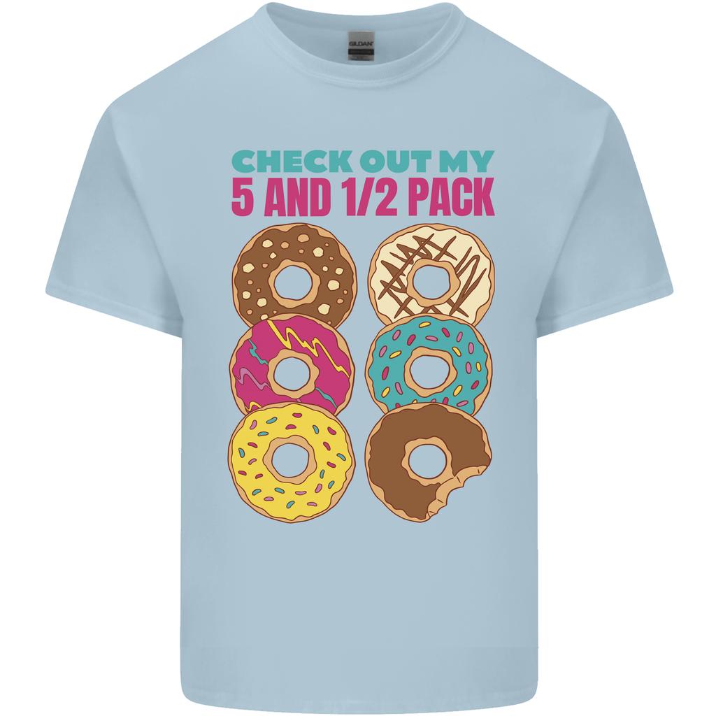 Funny Donut Check Out My 5 12 Pack Food Gym Unisexs Light Cotton TShirt