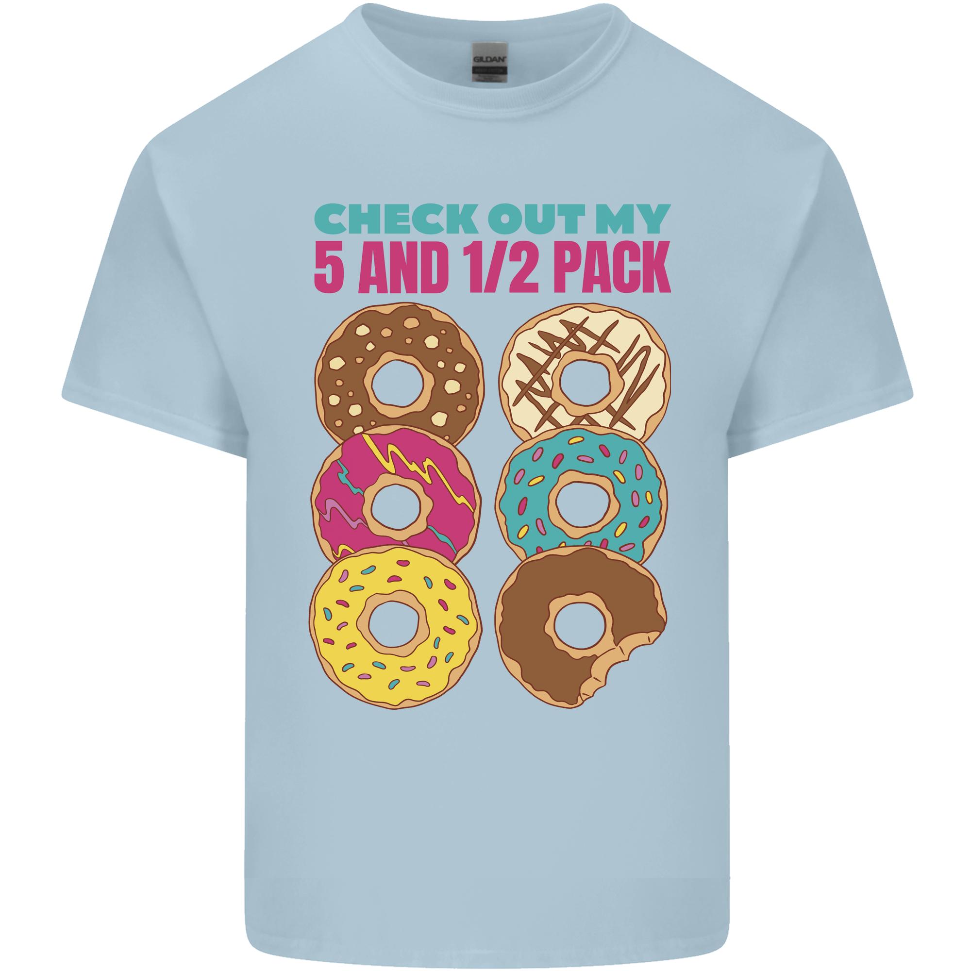 Funny Donut Check Out My 5 12 Pack Food Gym Unisexs Light Cotton TShirt S