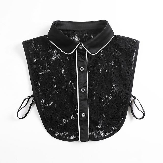 43 Styles Faux Col Stand Revers Chemise Col Détachable Femmes Dentelle Florale Faux Col Demi-Chemise Chemisier Faux Col