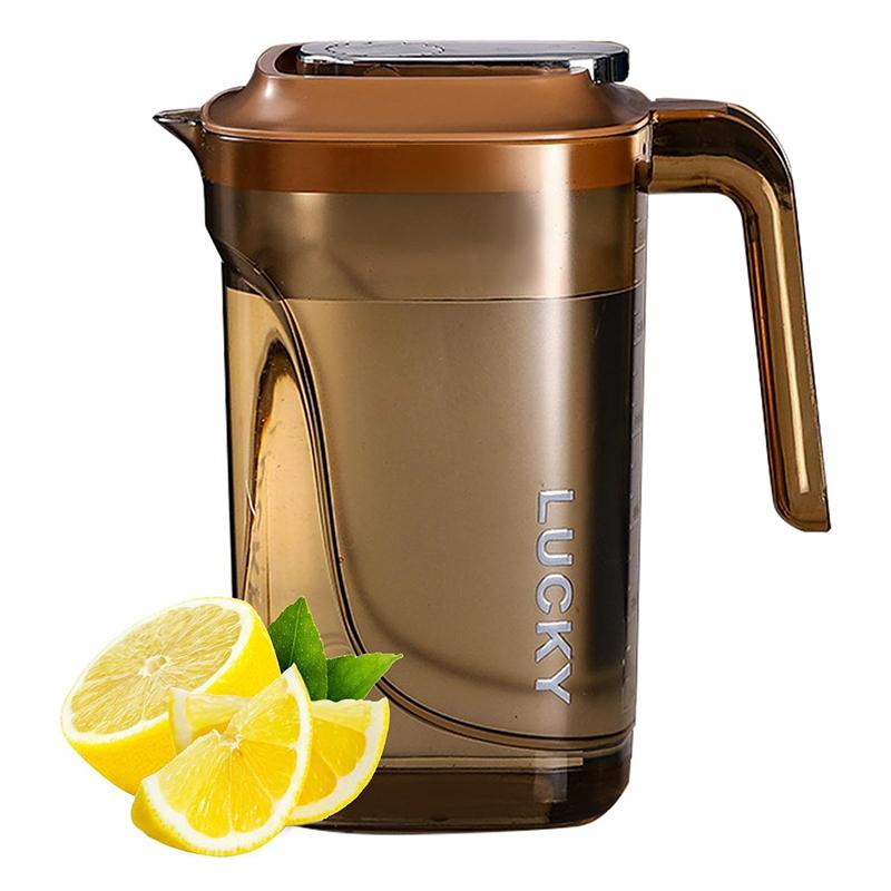 2200ml Summer Cold Kettle Large Caliber Tea Pot with Lid Large Capacity Juice Jugs for Household Refrigerators Drinkware