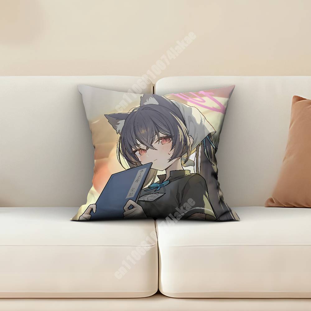 Blue Archive Kuromi Serika Sofa Couch Pillow Cover Cushion Case Home Bedroom Decoration