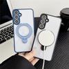 Luxury Magnetic Bracket Phone Case For Samsung M36 M56 M53 M54 M55 M32 M33 M34 M35 M13 M14 M15 M16 M31 Clear Acrylic Stand Cover