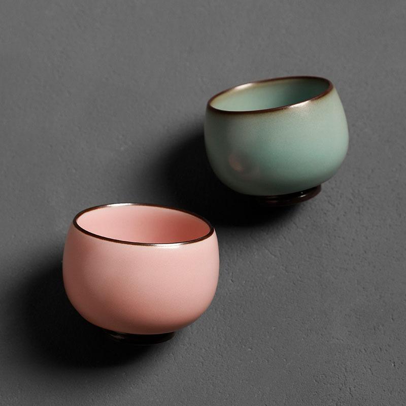 Premium Chinese Kung Fu Tea Set Zen Meditation Master Cup Gift for Couples Him Her Porcelain Tea Cup Bowl for Oolong TeaCeremony
