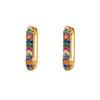 CRMYA Copper Gold Plated Earring Set For Women Color CZ Zircon Piercing Clip Hoop Dangle Earrings For Women Jewelry Wholesale