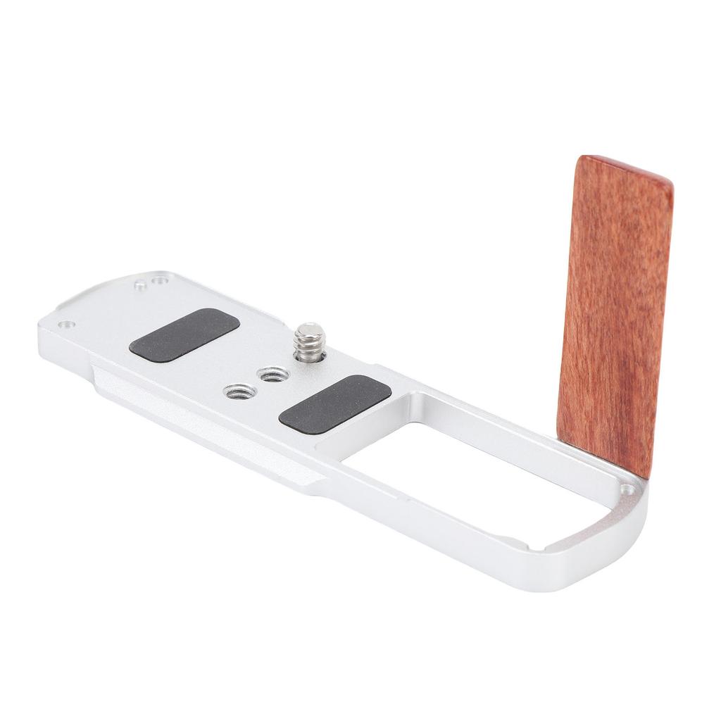 L Shape Grip Fit for S9 Camera Wood Aluminum Alloy L Shape Handgrip with QR Plate 1Celsius4 Inch Screw Hole
