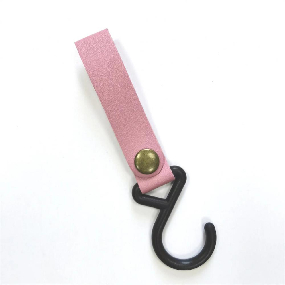 Outdoor Hanging Hooks Rope Clothesline Portable Leather Shelf Hook Durable Storage Rack Lanyard Canopy Hanger S-shaped