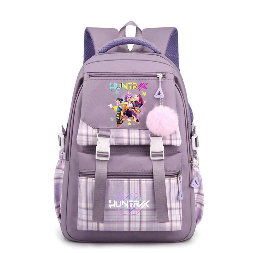 KPop Demon Hunters Everyday Backpack Printe Field Sport School Tote Capacity Outing Laptop Rucksack Gender-neutral Sling Backpack Casual