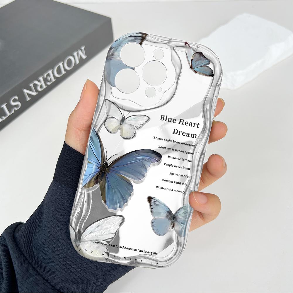 Cute Cartoon Pattern Cream Texture Casing Wavy Edge Soft Silicone Cover Phone Case for Huawei Honor Infinix Tecno iPhone