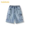 Balabala Children's Clothing Summer Denim Straight Leg Pants