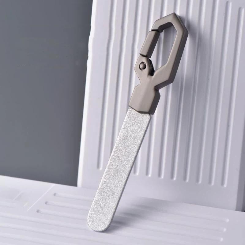 Heavy Duty Double Sided Nail File Coarse Fine Grinding Surfaces Stainless Steel Manicure Pedicure Tool For Thick Hard Nail