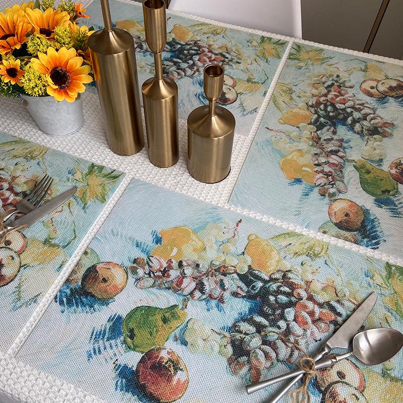 45x30cm 1PC Table Mat for Dining Tableware Pad Plastic PVC Table Mat Placemats Pads Bowl Coaster Kitchen Accessories Dropship