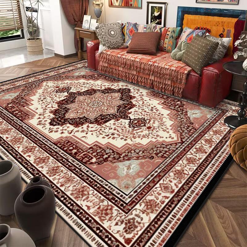 Dywaniki w stylu retro etnicznym do salonu Luksusowy dywan do dekoracji sypialni Antypoślizgowa zmywalna mata podłogowa na werandę Dywan do jadalni i salonu