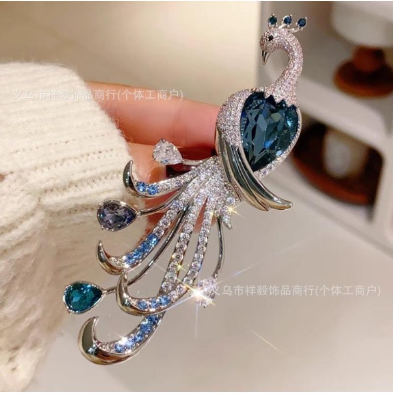 New Alloy Brooch High-end Niche Women's Peony High-end Pin Coat Suit High-end Versatile Brooch