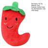 Plush Chilli Dog Toy Squeaky Dog ??Chew Toy Interactive Soft Stuffed Pepper Teething Toy for Puppy Cat Teeth Cleaning Anxiety Relief