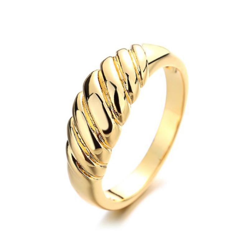 

Vintage Chunky Rings For Women Croissants Stacking Ring Gold Color Star Accessories Trend 2024 Statement Jewelry Wholesale KA367 6