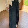 High-Waisted Wide-Leg Petite Plus Size Autumn Jeans for Women - Relaxed Lazy Style