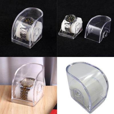 Clear Acrylic Watch Organizer Dustproof Scratch Resistant Wristwatch Display Case Elegant Timepieces Protective Box