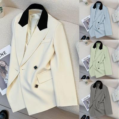 Blazer feminino estilo outono e inverno, temperamento popular, terno profissional