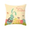 Easter Cartoon Cute Rabbit Digital Printing Short Plush Pillow Covers Decorative for Car Sofa Office Cushion Cover Home Goods